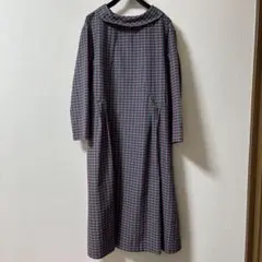 Jocomomola ホコモモラ ロングワンピース チェック Fサイズ