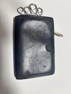 Paul Smith ネイビー レザー キーケース