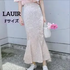 【美品】LAUIR（ラウアー）総柄マーメイドスカート　Sサイズ