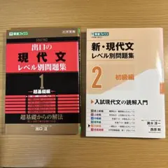 出口の現代文レベル別問題集 1 、新現代文レベル別問題集2、2冊セット