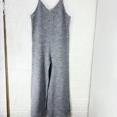 RCＷＢ RodeoCrowns グレーリブ編みサロペットサイズS