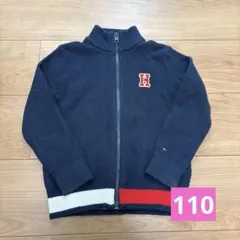 TOMMY HILFIGER ネイビー ジッパー カーディガン