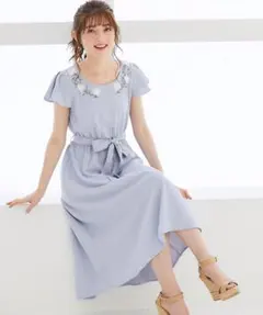 新品未開封＊トッコ 3Dフラワー フィッシュテールワンピース　コラボ大人可愛い