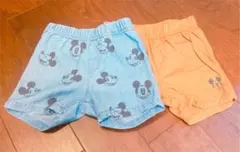 H&M 6〜9M 70センチ　ディズニー　ミッキー 短パン　2枚セット