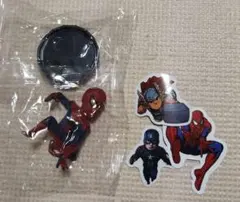スパイダーマン フィギュア 台座付き おまけシール マーベル アベンジャーズ