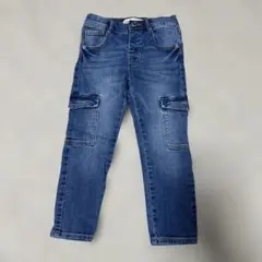 ZARA デニムブルー カーゴパンツ 4歳