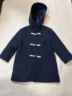 ネイビー フード付き ダッフルコート