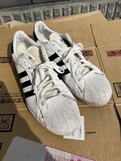 adidas スーパースター ホワイト/ブラック JP28.0