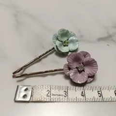 花 ヘアピン セット