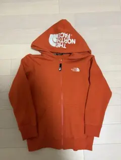 THE NORTH FACE スウェットパーカーオレンジ140
