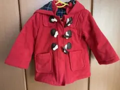 赤いフード付きカジュアルコート 95cm