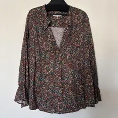 【組曲/オンワード樫山】花柄ブラウス(サイズ3)