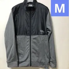 未使用品✨ジップアップジャケット　M 長袖　グレー　黒　裏起毛