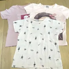 ユニクロ/西松屋/他 女の子 半袖 Tシャツ 110/120cm 3枚セット