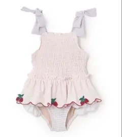 【新品未使用】プティマイン　いちご　ピンク　水着(女の子) 90cm
