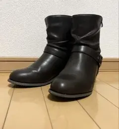 エンジニアブーツ ブーツ ミドル レイン 4.5cmヒール レディース 防水