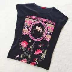 名作 VIVIENNE TAM 文鳥 ラブバード パワーネット チュニック 0のサムネイル