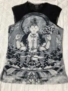 美品⭐️ヴィヴィアンタム 観音 仏陀 Tシャツ 黒ブラック O S 2025年最新】VivIenne tam 仏陀の人気アイテム - メルカリ