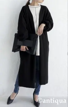 【antiqua】patterntorso ロングコーディガン 即購入大歓迎◎