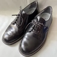 HARUTA レザー プレーントゥ レースアップシューズ 23cm