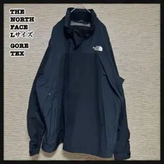 ノースフェイス】マウンテンパーカー　ゴアテックス　刺繍　黒ブラック　袖ロゴE15
