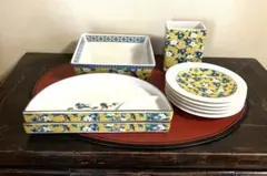 花柄デザイン 食器　陶器 9点セット