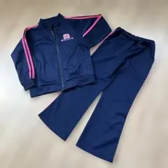 53 HEART ジャージ　上下 ネイビー　ライン入り　キッズジャージ　パジャマ