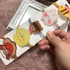 即購入NG♡❤︎ヘアゴム47　台座付ゴム入れ替えOKの可愛い大きめキャラのヘアゴム