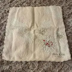 PAUL & JOE 花柄刺繍 ハンカチ