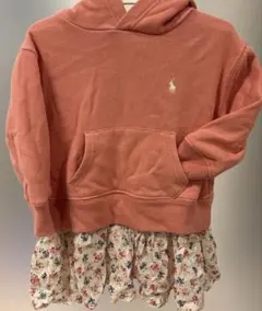 POLO RALPH LAUREN ピンクフーディ 2/2T