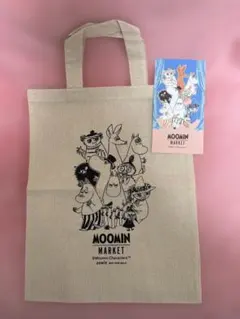 ムーミンマーケット トートバッグとポストカード セット
