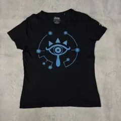 ゼルダの伝説 ブレスオブザワイルド シーカーアイ Tシャツ 黒 XL 