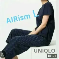 ユニクロ　エアリズムコットンセット　ネイビー　Ｌ