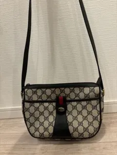 GUCCI ウエストポーチ シェリーライン ナイロン ブラック ロゴプレート