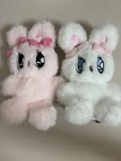 エスターバニー ぬいぐるみキーホルダー ピンク ホワイト 白のサムネイル