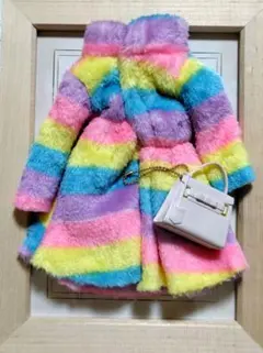 バービー　ジェニー　1/6ドールサイズ　アウトフィット　レインボーコート