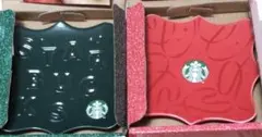 スターバックス　クリスマス　ミニプレート　2枚　スタバ　プレートのサムネイル