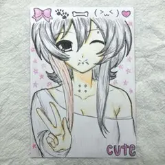 ‪‪❤︎‬ 萌え絵 手描きイラスト cutecore