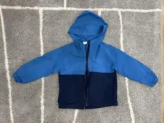 フード付きジャケット 130cm 青・紺