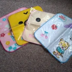 ハローキティ、リラックマ、しまじろうの タオル　4枚セット