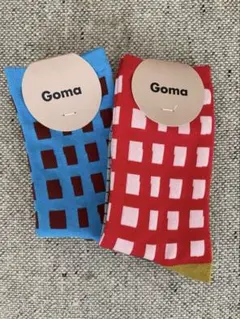 【新品】Goma ソックス　赤Koushi & 青Koushi 2足まとめ