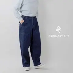 オーディナリーフィッツ✨ジェームス ファティーグ デニム パンツ 0 濃紺