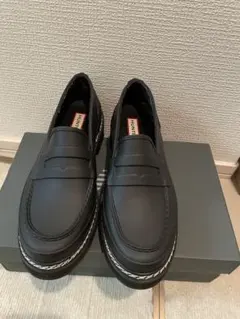 ハンター　Hunter 厚底ローファー レインシューズ　25cm UK6
