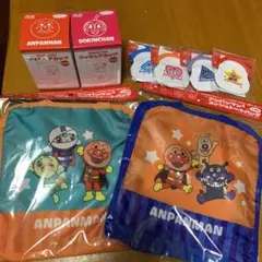 アンパンマンフィギュアカップ　がま口ポーチ　アンパンマンメッシュトート