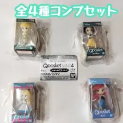 コンプ ディズニーキャラクター Qposket ミニチュアコレクション4 全４種