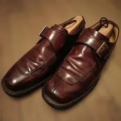 ​【希少/REGAL製】本革 シングルモンク 26cm アポロ社製最高級ソール