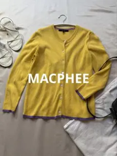 MACPHEEマカフィー♪カーディガンコットン100%やわらか羽織カーディガン