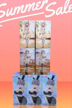 宇崎ちゃんは遊びたい！ フィギュア　宇崎月 宇崎花　バニー　7点