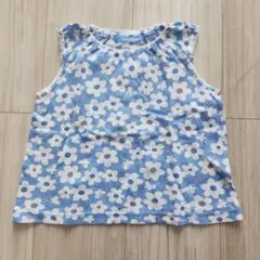 familiar 花柄ノースリーブシャツ