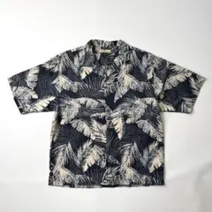 tommy bahama オープンカラーシャツ アロハシャツ L ブルー シルクのサムネイル